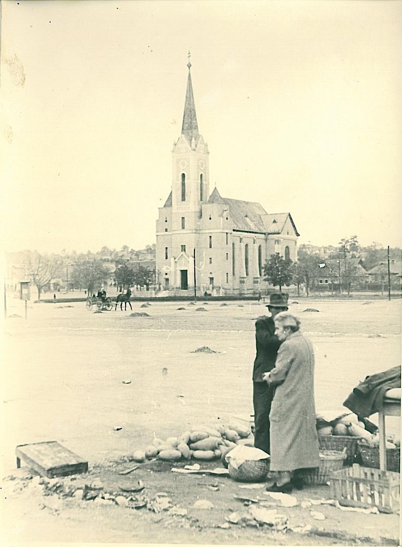 A Búza téri piac Miskolcon az 1920-as években.